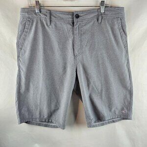 O'Neill Hybrid Shorts Mens 34 Grey Chino Performance Board Surf Casual Active